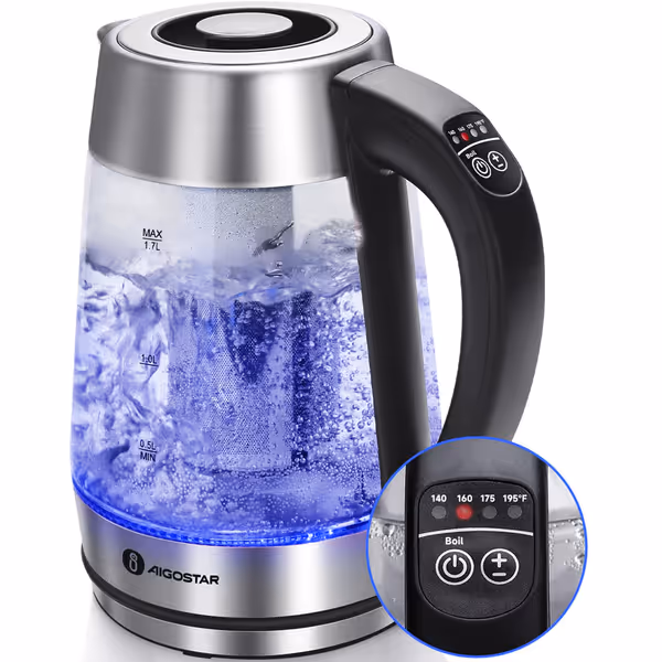 Aigostar Electric Kettle with Tea Infuser